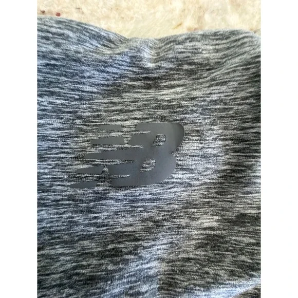 New Balance Gray Space Dye Athletic Leggings Flare Yoga Pants - Picture 3 of 7
